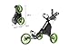 CaddyTek EZ-Fold 3 Wheel Golf Push Cart, Lime