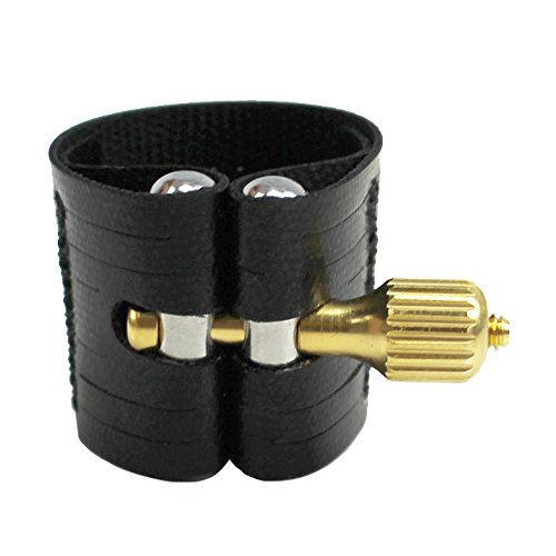 Rovner Ligature & Plastic Cap for Alto Standard Saxophone - Dark Ligature for Hard Rubber Mouthpiece (1RL)