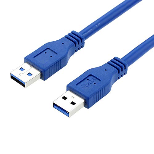 AKORD USB 3.0 A-Male to A-Male Cable, 1 Metre, Blue