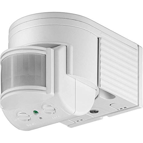 Goobay 95175 Aufputz PIR-Bewegungsmelder 180° Relais white IP44
