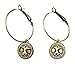 Tree of Life, Hoop Earrings, Antique Brass