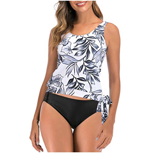 Two-Piece Swimwear for Women Plus Size Ruffle Swimsuits Split High