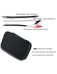 XDL-POWER - Kit de probador de cables de red Ethernet RJ11 RJ45 CAT5 5e CAT6 LAN con localizador de línea portátil para desorden de cables Miss Open y prueba de cortocircuito, auriculares incluidos, kit de herramientas