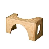 Squatty Potty The Original Toilet Stool - Bamboo FLIP, 7" & 9" Height, Two Sizes-in-one
