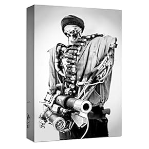 Canvas Wall Art Skull in Fashion Dress Painting Artwork for Home Prints Framed - 12x18 inches