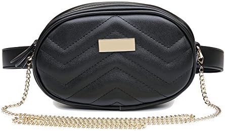 Badiya Oval Shape Waist Packs for Women Belt Bag Fanny Pack Crossbody Bum Bags for Party Travel Hiking