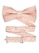 Men's Paisley Pre-Tied Bow Tie - Solid Peach