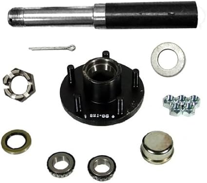 Amazon Com Southwest Wheel 2 000 Lbs Trailer Axle Spindle With 5 4 5 Bolt Circle Hub Toys Games