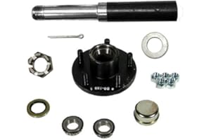 Southwest Wheel 2,000 lbs Trailer Axle Spindle with 5-4.5" Bolt Circle Hub