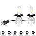cciyu H4 Led Headlight Bulb, Brighter Cree White Headlamp Conversion Kit Hi/Lo Beam - 8000Lm 80W 6000K Focus Light - 1 Year Warranty(2pcs)