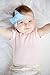 3 Baby Girl Hair Bows on Nylon Headbands | Fabric 