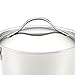 Anolon Nouvelle Stainless Steel Sauce Pan/Saucepan/Saucier with Lid, 2.5 Quart, Silver