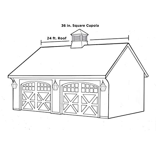 Good Directions Manchester Louvered Cupola with Hip Style Copper Roof