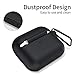 Ztotop Case for New AirPods Pro Case 2019, Visible Front LED/Soft Silicone/Shock & Scratch-Resistant, Durable Protective Cover with Hinge for AirPods Pro Charging 2019 Case 3rd Gen, Black