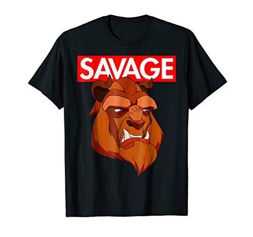 DisneyBeauty & the Beast Savage Face Graphic T-Shirt T-ShirtOEKO-TEX STANDARD 100