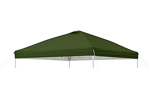 SCOMANAGE Replacement Cover Compatible with Ozark Trail 10x10 Instant Pop Up Canopy Tent, Canopy Cover ONLY,(ArmyGreen)