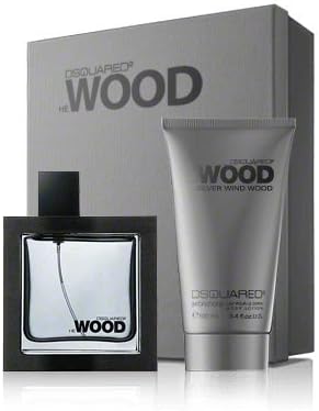 Dsquared square silver wind wood set with body lotion 50ml + 100ml by DSQUARED2 Perfumes