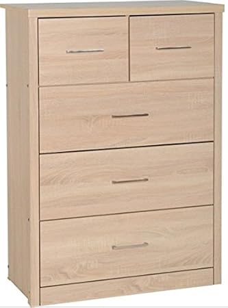 Solid Light Oak 3 2 Drawer Chest Provides 3 Bottom Large Drawers