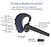 Bluetooth Headset,Wireless Earpiece V5.0 Hands Free Microphone (Super Sound Quality and 9 Hours Talk Time) for Business/Office/Driving (Blue)