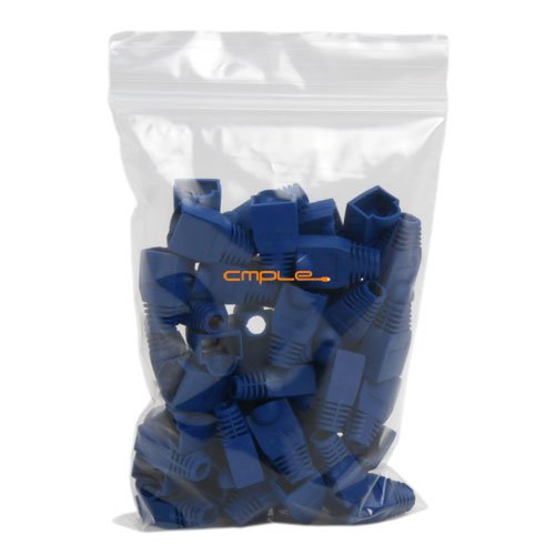 Cmple - RJ-45 Color Coded Strain Relief Boots - BLUE (50pcs)