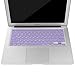 MOSISO Silicone Keyboard Cover Compatible with MacBook Air 13 inch A1466 A1369 2010-2017&Compatible with MacBook Pro 13/15 inch (with/Without Retina Display, 2015 or Older Version), Light Purple