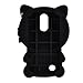 Mulafnxal Black Lucky Cat Case for LG Aristo 2,3D Soft Silicone Tribute Dynasty/K8 2018 2017//K4 2017 MS210n Cases,Cute Kids Girls Cartoon Cover,Kawaii Animal Character Rubber Protector for LG Phoenix