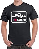 I Love Sushi Men's Funny Humor T-Shirt