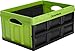 CleverMade CleverCrates 32 Liter Collapsible Storage Bin/Container: Solid Wall Utility Basket/Tote, Kiwi Green