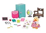 Li'l Woodzeez Animal Figurine Playset and Accessories - School Set - 18 Pieces