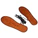 1 Pair USB Heated Insoles Electric Powered Heating Shoes Insoles Feet Warmth-Keeping Pads Free Size (Men)
