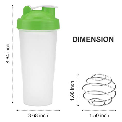 VIGIND 22 OZ Protein Shaker Bottle with Blender Mixer Ball, 100% BPA-Free Leak Proof Workout Cup Sports Nutrition Supplements Non-Slip Mix Shake Bottle - Thumbnail 4