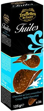 Truffettes de France Crispy Milk Chocolate Thins 125g- Dated November 2019