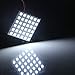 YM E-Bright 4-Pack Super White 5050 36-SMD LED Panel Dome Lamp Car Interior Reading Plate Light Roof Ceiling Interior Wired Lamp With 4 x BA9S Adapter,4 x T10 Adapter,4 x Festoon Adapter (DC-12V)
