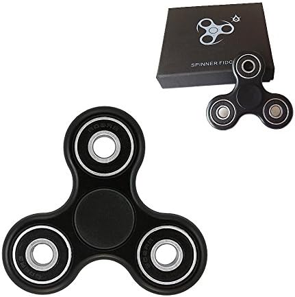 Haydon Hands Spinner Fidget Toy Stress Reducer EDC Focus ,Perfect For ADD, ADHD, Anxiety, and Autism Kids & Adults(Black)