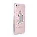 iPhone 7 Case / iPhone 8 Case with 360 Rotating Ring Grip Holder Kickstand Function Magnetic Base, Ultra Slim Thin Hard Scrub Cover with Shockproof Protective for Soft TPU iPhone 7/8/7S (Transparent)