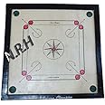 Large Carrom Wooden Game 26 x 26 Board, Coins & Striker Set Family Game