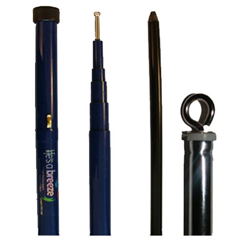 Telescopic Flag Pole 8.5M Professional Pole. Includes 360 Degree Giant Moving Eyelet. UK