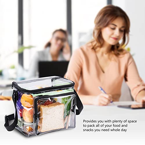 BORMELUN Clear Lunch Bag for Work Correctional Officers Plastic