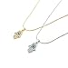 Meiligo® Fashion Womens Hip-hop Blue Evil Eye Necklace Jewelry Rhinestone Protective Hand of Fatima Palm Pendant Necklace (Silver)