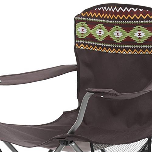 CATRP Marke Im Freien Camp-Stuhl Mit Getränkehalter Und Pocket Falten Heavy Duty Hoch Zurück Angelsitz – Bild 4