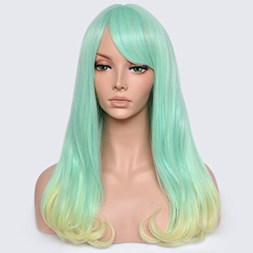 Harajuku Cosplay Wigs for Women Lolita Multi-Color Mid-Length Natural Ombre Wigs Party Hair offered by CHLONG
