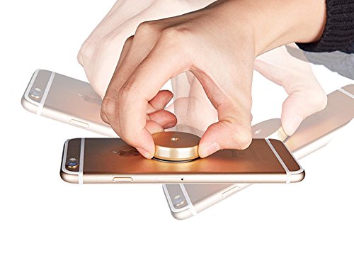 Consumer Sharper Image Universal Flat Stick On Dashboard Magnetic Car Mount Holder for Cell Phones and Mini Tablets with Fast Swift-Snap Technology - Extra Slim (Silver)