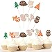 Sharlity Woodland Party Decorations Supplies Woodland Creatures Balloon，Banner，Cupcake Toppers，latex balloons for Baby Shower Birthday Party Supplies