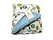 Sherpa Fleece Baby Blanket Unisex 30 x 40 Soft- Perfect For Swaddling and Strolling- Fluffy For Boys and Girls By Genio Baby (Blue)