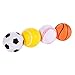 Emorefun Soft PU Mini Sports Balls for Kids, Basketball, Football, Tennis, Golf, Novelty Stress Relief Ball Fidget Toys Party Favor Games, Set of 4