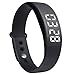 OKSPORT Smart Bracelet Watch Fitness Sports Activity Tracker Pedometers Long Standby Display Steps Distance Calories Burned Temperature Timer Health Sleep Monitor (Black)