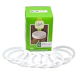 Ball Wide Mouth Mason Jar Plastic Storage Lids with County Line Kitchen Snap Fit Seals, 8 Pieces Each