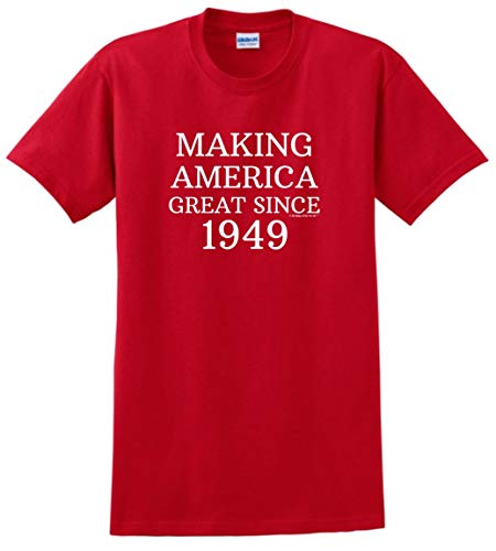 Birthday Gifts For All 70th Birthday Decorations 70th Making America Great Since 1949 T-Shirt XL Red