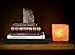 Natural Himalayan Salt Lamp Cube Hand Crafted by Ambient Authentic Natural Crystal Salt Rock with UL Listed Dimmer Switch