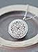 Aromatherapy Necklace -Mandala Design with Crystals -Essential Oils Diffuser Jewelry 25mm Diameter Surgical Stainless Steel Locket/ Pendant w/ 24” Chain+17 Aromatherapy Refill Pads -in Silver Color